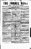 Forres News and Advertiser Saturday 12 February 1921 Page 1