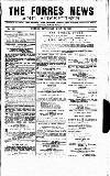 Forres News and Advertiser Saturday 23 July 1921 Page 1