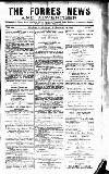 Forres News and Advertiser Saturday 04 February 1922 Page 1