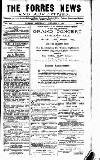 Forres News and Advertiser Saturday 07 October 1922 Page 1