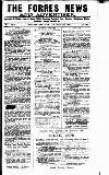 Forres News and Advertiser Saturday 22 March 1930 Page 1