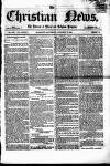 Christian News Saturday 03 October 1868 Page 1