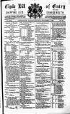 Clyde Bill of Entry and Shipping List Saturday 01 September 1883 Page 1