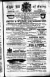 Clyde Bill of Entry and Shipping List Thursday 23 October 1884 Page 1