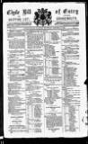 Clyde Bill of Entry and Shipping List Saturday 17 January 1885 Page 1