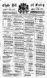 Clyde Bill of Entry and Shipping List Thursday 20 January 1887 Page 1