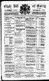 Clyde Bill of Entry and Shipping List Saturday 26 March 1887 Page 1
