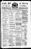 Clyde Bill of Entry and Shipping List Thursday 21 February 1889 Page 1