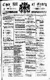 Clyde Bill of Entry and Shipping List Tuesday 09 April 1895 Page 1