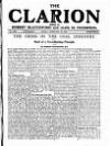 Clarion Friday 25 February 1921 Page 1
