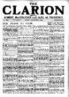 Clarion Friday 01 September 1922 Page 1