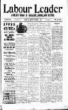 Labour Leader Saturday 14 November 1903 Page 1