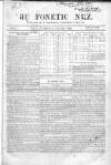 Fonetic Nuz Saturday 06 January 1849 Page 1