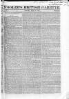Wooler's British Gazette Sunday 13 June 1819 Page 1