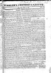 Wooler's British Gazette Sunday 11 July 1819 Page 1