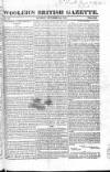 Wooler's British Gazette Sunday 24 October 1819 Page 1
