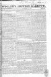 Wooler's British Gazette Sunday 14 November 1819 Page 1