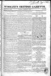 Wooler's British Gazette Sunday 26 March 1820 Page 1