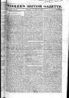 Wooler's British Gazette Sunday 27 August 1820 Page 1