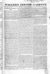 Wooler's British Gazette Sunday 18 March 1821 Page 1