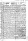 Wooler's British Gazette Sunday 27 May 1821 Page 1