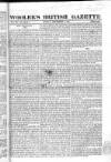 Wooler's British Gazette Sunday 09 December 1821 Page 1