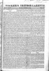 Wooler's British Gazette Sunday 27 January 1822 Page 1