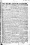 Wooler's British Gazette Sunday 31 March 1822 Page 1
