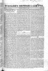 Wooler's British Gazette Sunday 21 April 1822 Page 1