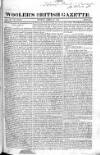 Wooler's British Gazette Sunday 28 April 1822 Page 1