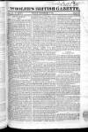 Wooler's British Gazette Sunday 01 September 1822 Page 1