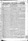 Wooler's British Gazette Sunday 22 September 1822 Page 1