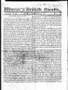 Wooler's British Gazette Sunday 02 February 1823 Page 1