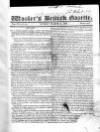 Wooler's British Gazette Sunday 16 March 1823 Page 1