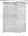 Wooler's British Gazette Sunday 30 March 1823 Page 1