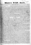 Wooler's British Gazette Sunday 15 June 1823 Page 1