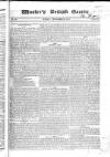Wooler's British Gazette Sunday 21 September 1823 Page 1