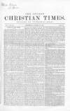 Christian Times Wednesday 21 October 1863 Page 1