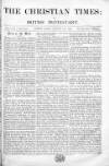 Christian Times Friday 29 January 1869 Page 1