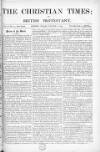 Christian Times Friday 08 October 1869 Page 1