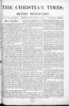 Christian Times Friday 22 October 1869 Page 1