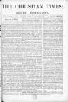 Christian Times Friday 26 November 1869 Page 1