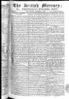 British Mercury or Wednesday Evening Post Wednesday 01 October 1806 Page 1