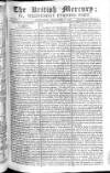 British Mercury or Wednesday Evening Post Wednesday 17 December 1806 Page 1