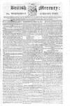 British Mercury or Wednesday Evening Post Wednesday 30 March 1814 Page 1