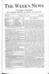 Week's News (London) Saturday 15 July 1871 Page 1