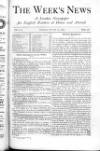 Week's News (London) Saturday 14 October 1871 Page 1