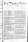 Week's News (London) Saturday 05 October 1872 Page 1