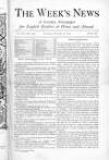 Week's News (London) Saturday 18 October 1873 Page 1