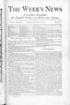 Week's News (London) Saturday 22 November 1873 Page 1